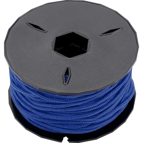 Corde De Secours - 31 Mètres - Polyester Résistant - Pour Camping Escalade Militaire - Bleu (1/5)