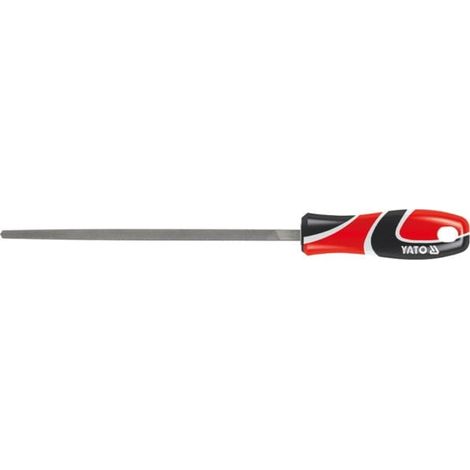 YATO, modelo YT-6182, Lima de acero, forma triangular, corte (2), 150 mm, ideal para desbaste y acabado en metal, herramienta profesional de alta durabilidad