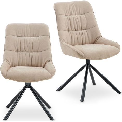 Lot de 2 chaises LIBRA Beige (Lot de 2) (1/5)