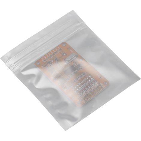 100 Stück/Lot Antistatische Aufbewahrungsbeutel mit Reißverschluss, wiederverschließbar, für elektronische Bauteile (1/5)