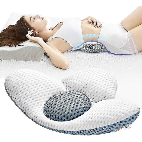 Oreiller lombaire orthopédique, soutien lombaire pour le sommeil, oreiller de lit pour la sciatique, femmes enceintes, hanches (1/5)