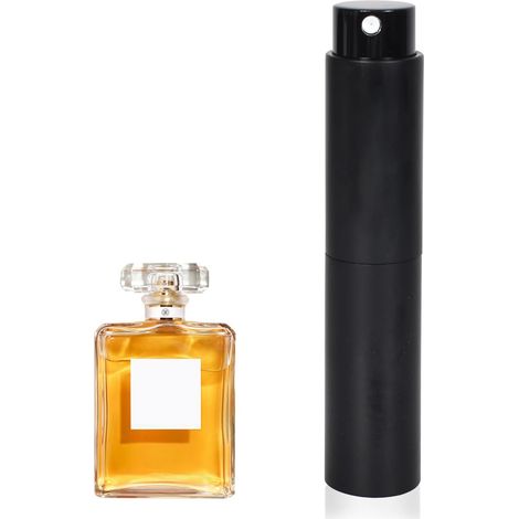 Flacon Vaporisateur Rechargeable - Mini Pulvérisateur Portable Pour Parfum Et Huiles Essentielles - Idéal Voyage Quotidien - Lot De 1 Noir (1/5)