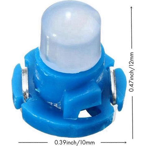 Lot de 20 ampoules LED T4.2 COB pour tableau de bord de voiture (culot à vis, alimentation 12 V CC). (1/5)