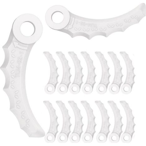 Ersatzmesser aus Kunststoff für Rasenmäher – 18er-Packung, kompatibel mit Makita Modell 198426-9