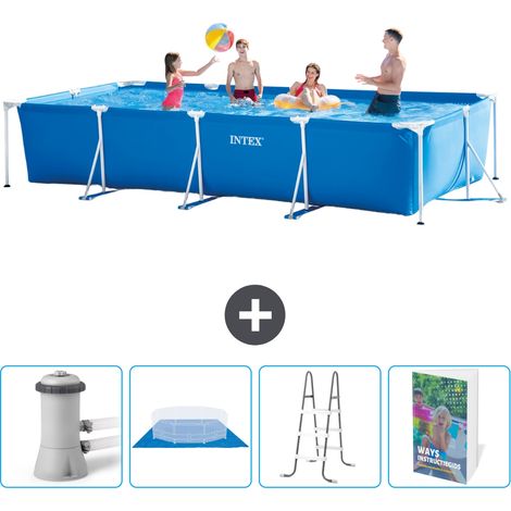 Intex Piscine Tubulaire Rectangulaire - 450x220x84 cm - 5-pièces  SCB122 (1/5)