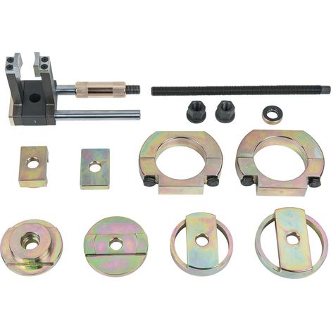 Kstools – Jeu d'outils pour silent-blocs BMW E81/E82/E87/E88 – 13 pcs – Acier spécial – Montage sans dégâts – Outil de maintien en caoutchouc (1/4)