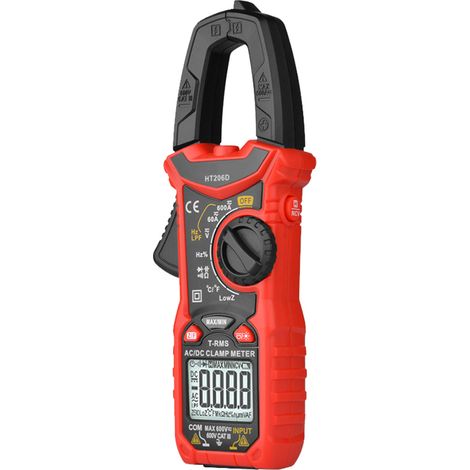 AC Current Digital Clamp Multimeter Clamp Current Voltage Tester Temperature Capacitance NCV600A (1/5)