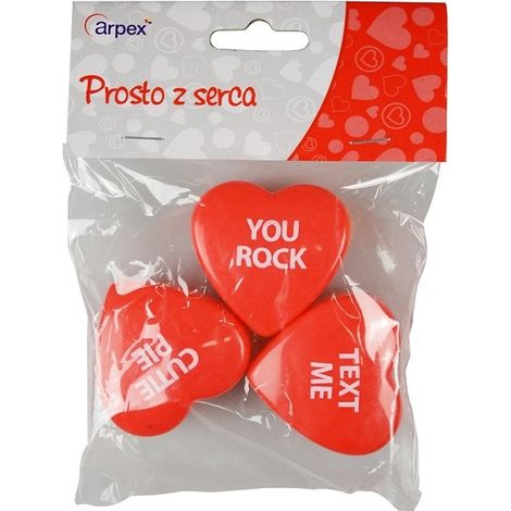 Scatoline a sorpresa a forma di cuore rosso, confezione da 3 pezzi. (1/3)
