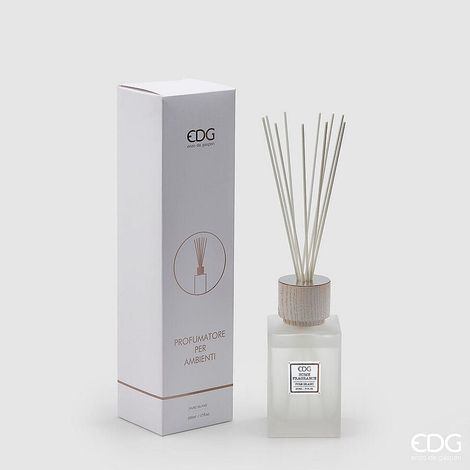EDG Enzo De Gasperi Profumatore Bottiglia Quadrata Satin 500 Ml H 17 Cm Pure Island Scatola Regalo