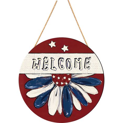 Panneau D'accueil Fête Nationale - Décoration Porte Extérieure Intérieure - Signalétique Événementielle pour Rassemblements Familiaux et Festivités - 1 Pièce (1/5)