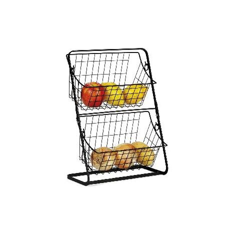 ANDREA HOUSE CC71125 Estante Metal Negro 28X15X38,5 - ref: CC71125