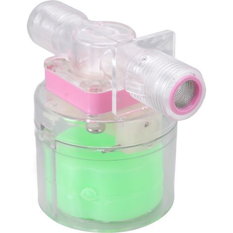 Vollautomatisches, transparentes, hebelbetätigtes Wasserregelventil für Kunststoff-Turmtanks mit G3/4-Kugelschwimmer und seitlichem Wassereinlass. (1/5)