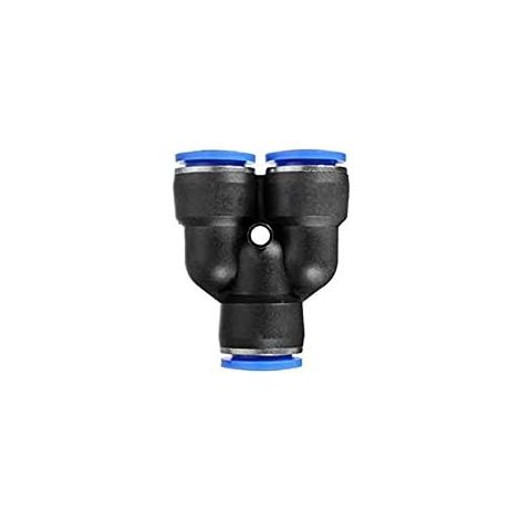 Lot de 5 raccords pneumatiques droits 10 mm à libération rapide pour connexion la tuyauterie d'air - Y-Type Fitting 8mm x 10pcs (1/4)