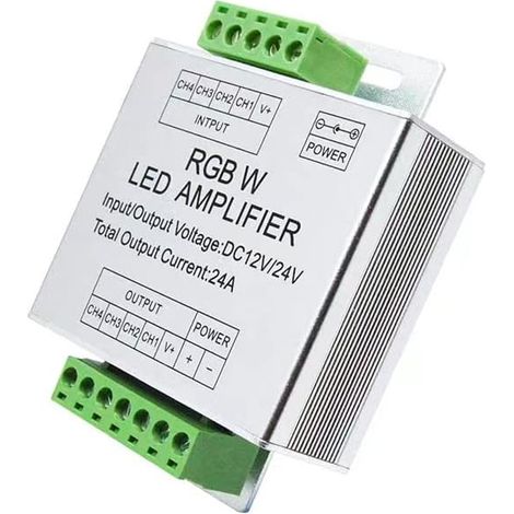 Barre lumineuse LED 5050SMD RGB / RGBW 5050 avec amplificateur combiné avec 4 broches / 5 broches DC12 V / DC24 V (1/3)