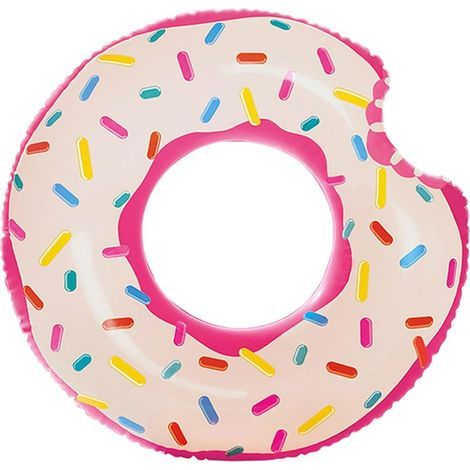 Ciambella galleggiante da 100 cm per piscina, adatta a bambini e adulti, salvagente gonfiabile in PVC per vacanze al mare e feste. (1/5)