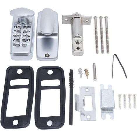 Door Lock, Password Lock, Keyless Electric Entry Door Lock, Mechanical Digital Locking Keypad Combination, Zinc Lever, Cases (1/4)