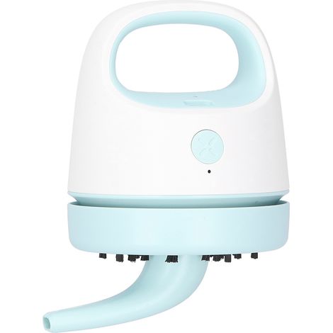 Mini nettoyeur de bureau à 2 niveaux réglables, collecteur de poussière portable, chargement USB, pour la maison et le bureau, bleu (1/5)