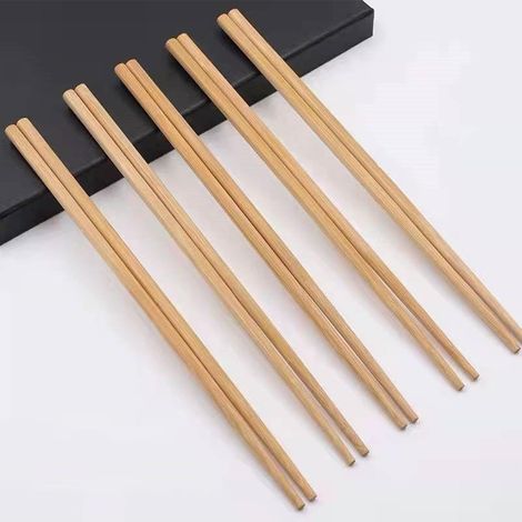 Ensemble de 30 paires de baguettes en bois antidérapantes, réutilisables et légères, idéales pour la cuisine chinoise et les nouilles. (1/5)