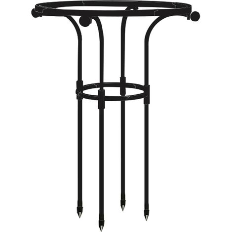 [Treillis pour Plantes] + [Marque: Non spécifiée] + [Modèle: Umbrella Loop] + [Tuteur Solide Noir 65 cm H 25 cm Dia] (1/5)