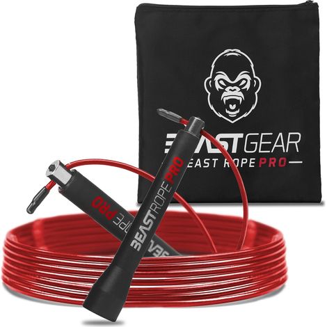 Speed Skipping Rope - Fitness - Crossfit - Boxing - MMA - HIIT - Cardio Interval Training and Double Unders (1/5)