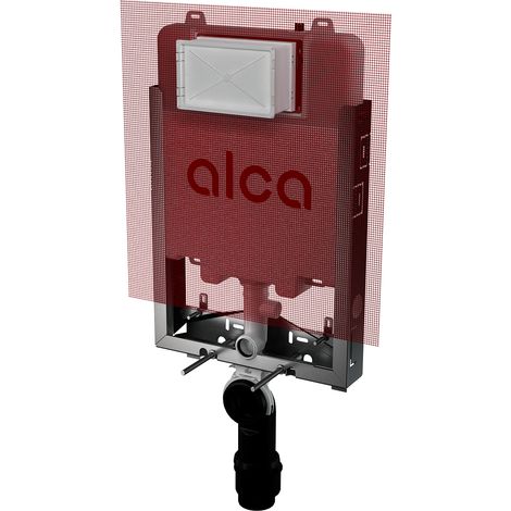 Alcadrain AM1115P/1000 Renovmodul Slim Vorwandinstallationssystem für Unterputzinstallation mit Armierungsgewebe (1/2)