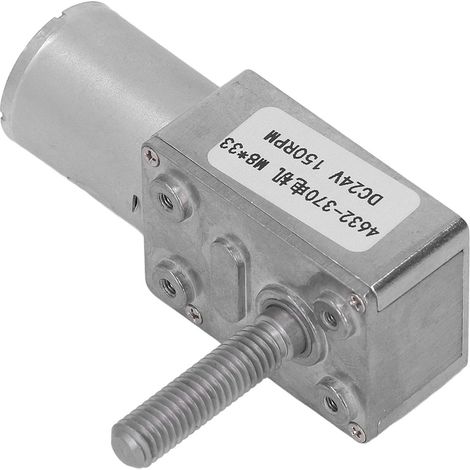 Turbo-Schneckengetriebemotor mit hohem Drehmoment, Mikrogetriebe, 24 V DC, M8x33 mm, Elektrowerkzeug, 150 U/min (1/5)