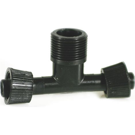 RACCORDO A T PER ALA GOCCIOLANTE FILETTO MASCHIO  mm. 16x16x3/4 50.00 pz