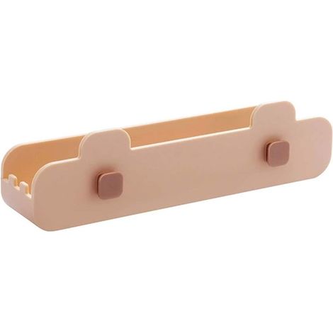 1 organisateur de cuisine rose, porte-couvercle de casserole en plastique, porte-cuillère, étagère de cuisson, accessoire de cuisine