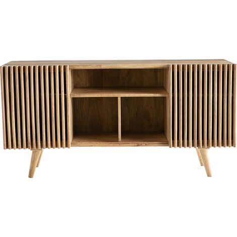 Sideboard mit Schiebetüren ALBA aus massivem Mangoholz