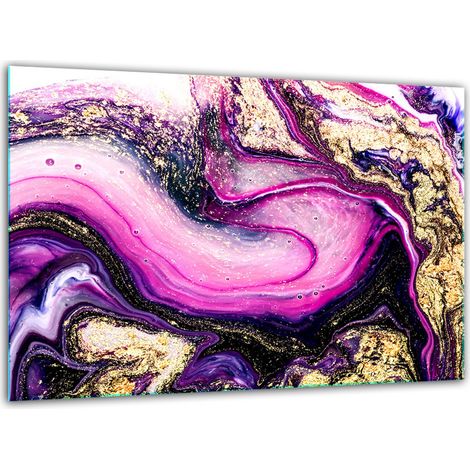 Schneidebrett aus gehärtetem Glas, 30 x 22 cm, Marmor (1/5)