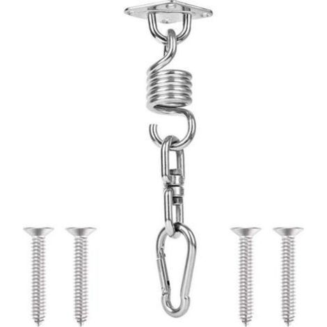 Suspension en acier inoxydable robuste pour poutre en bois pouvant supporter 200 kg, idéale pour les chaises suspendues, les hamacs et les chaises suspendues (1/5)
