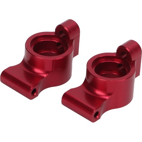 2Pces Bras de Roue Arrière en Alliage d'Aluminium Haute Résistance pour Voiture RC LC Racing PTG-2 1/10 - Pièces de Rechange Rouges (1/5)