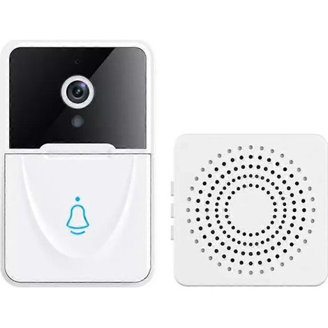 Sonnette vidéo intelligente sans fil, sonnette Wi-Fi, configuration standard.-AquaForge