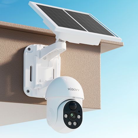 Caméra Surveillance WiFi Solaire – HD 1080P, Vision Nocturne. Audio Bidirectionnel, Détection Mouvement. Modèle (P6). (1/5)