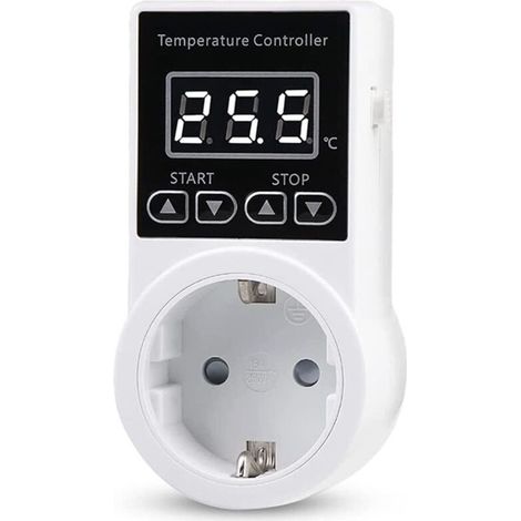 Sensor Thermostat Socket, Digital Temperature Controller Socket, Waterproof Temperature Switch, EU Plug (1/5)