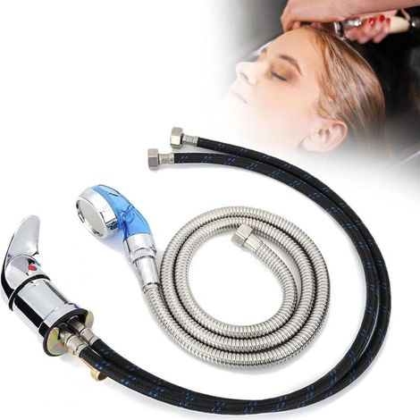 70 cm lange Waschbeckenarmatur, 120 cm langer Duschkopf, Friseursalon-Waschtischarmatur, Mischbatterie für Warm- und Kaltwasser
