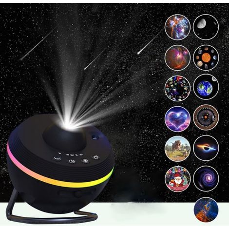 Projecteur Galaxie, Projecteur Ciel Etoile Galaxie Star Planetarium Veilleuse Ciel Étoilé Plafond avec Bande Lumineuse, Meteor and Galaxy Projector pour Enfant Adulte Chambre Cadeau de Noël