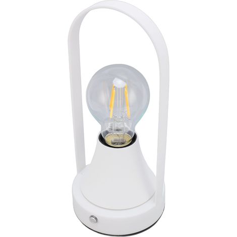 Lampe de chevet sans fil tactile rechargeable, luminaire table nuit chaleureux 2700K variateur, ampoule LED 1800mAh pour chambre salon cuisine (1/5)
