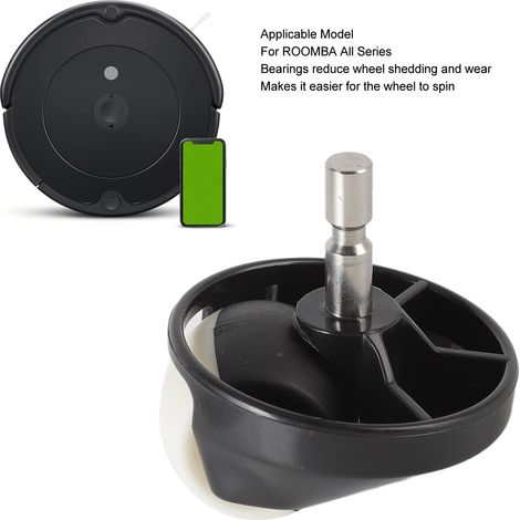 Ortviai Roulettes avant omnidirectionnelles pour aspirateur robot iRobot Roomba – ABS, silencieux, facile à installer (1/4)