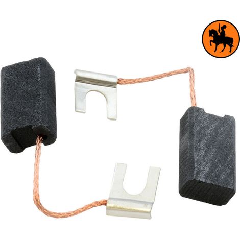 Balais de charbon pour mélangeurs Collomix RG150, RGE150 - 6,35 x 10 x 17 mm (1/3)
