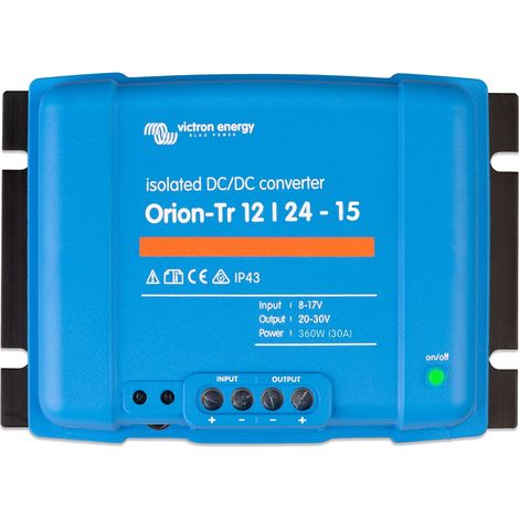 Convertidor DC-DC Orion 12V/24V 15A (360W) Aislado