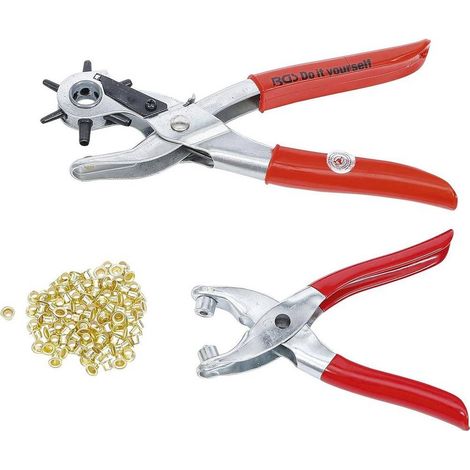 Jeu de Pinces à Poinçonner et à Oeillets 102 pcs - Acier, Précision et Polyvalence - Pro - D-Work (1/5)