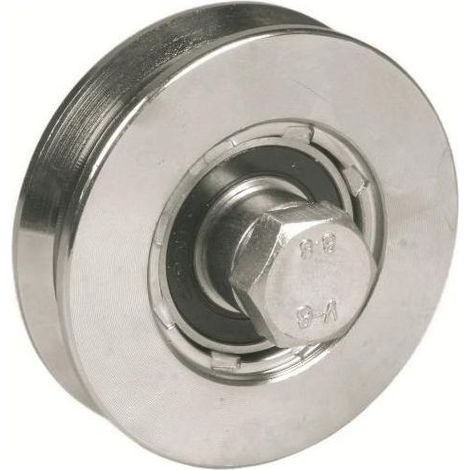 Vigor-Blinky Ruote per Cancelli Scorrevoli Gola V Art. 360 Diametro 140 mm Metallo Cuscinetto a Sfera