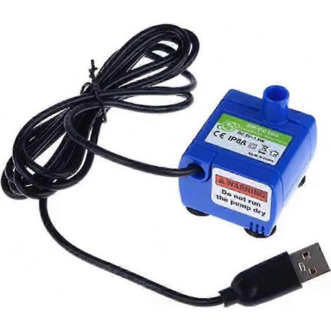 Mini pompe à eau DIY à moteur USB 5V DC silencieux, accessoire compatible avec les gamelles d'eau pour chats et les distributeurs d'eau. (1/5)