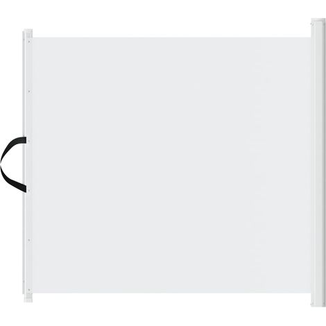 Porte rétractable pour animaux de compagnie blanc 82,5x125 cm