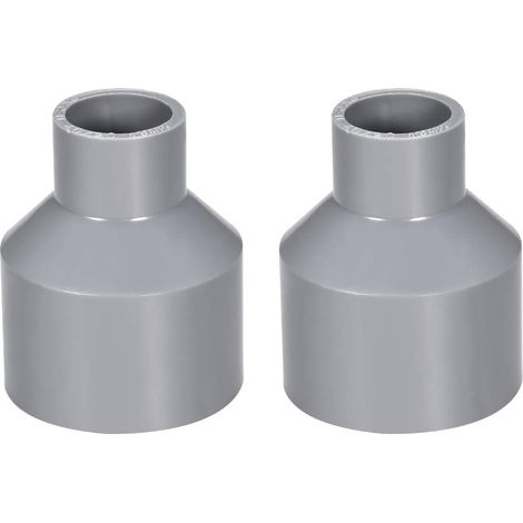 Réducteur de Tuyau PVC DWV Hub 40 Gris 20mm x 40mm Douille 2Pcs (1/3)