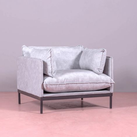 Nest Dream - 1-Sitzer-Sofa mit Polyesterbezug - Skyline - Grau