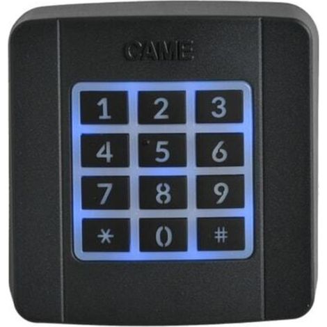 Clavier Code - Rétroéclairé Bleu - IP54 - 12 Touches - 25 Codes Mémorisables - 868,35 MHz - 12-24 V AC/DC - 70,5 x 73,5 x 21 mm - Extérieur (1/5)