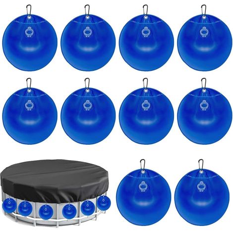 Lot de 10 poids pour couverture de piscine - avec fermeture pour piscine - (1/5)