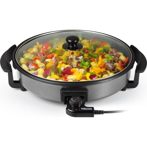 Poêle Électrique - 1 Unité - Antiadhésif - Chauffage Rapide 280°C - Cuisine Et Camping - 40 cm